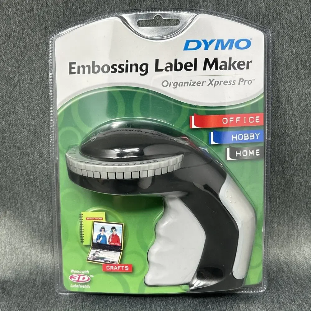 2009 DYMO Embossing Label Maker Organizer Xpress Pro NOS Sealed w/ 2 Rolls